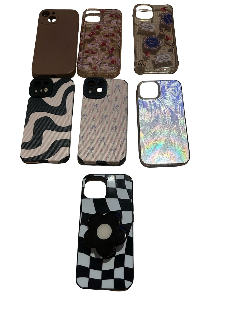 Apple iPhone 14 phone cases Black, White, Pink and Brown Decorative Harry Potter